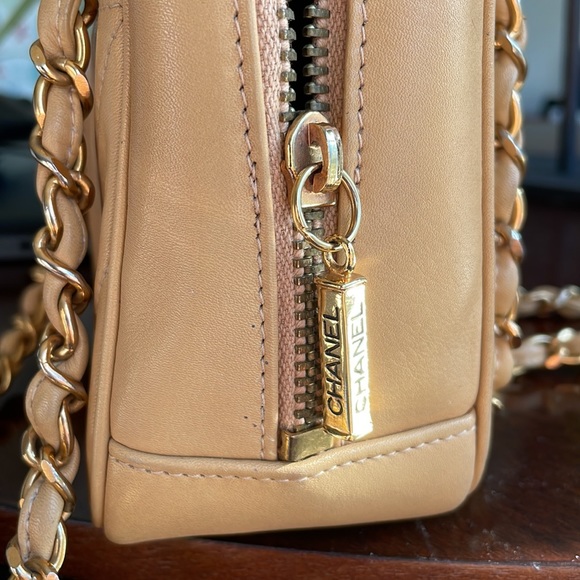 Authentic Chanel Chevron Camera Case GHW Bag - Picture 4 of 12